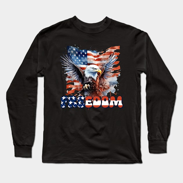 Freedom Design Long Sleeve T-Shirt by Kingdom Arts and Designs